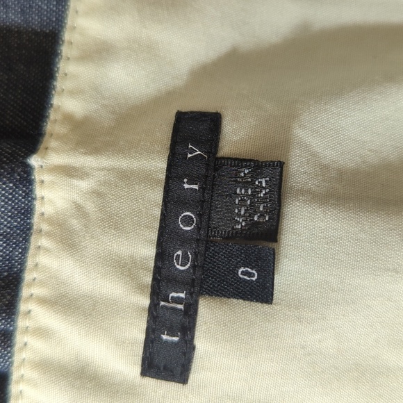 Theory Denim Darted Pleated Sleeveless Dress - Picture 7 of 8